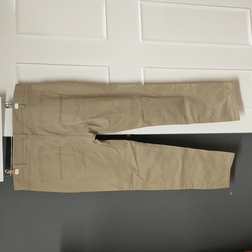 IronCo Men's Beige Slim Casual Pants - Picture 3 of 9